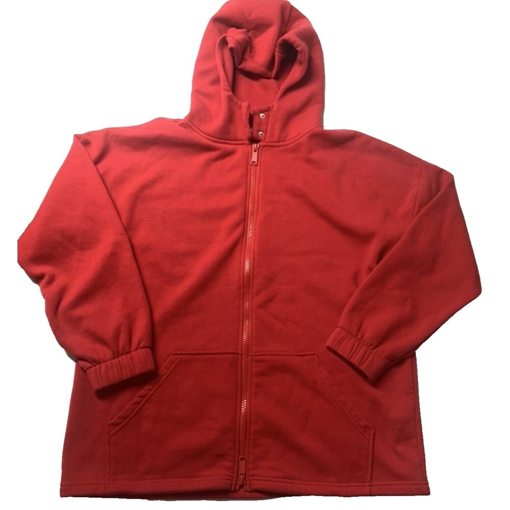 Zenana Outfitters Red Full Zip Hoodie Women's Plus Size 2X